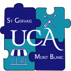 logo de l'union des commerçants et artisans de Saint Gervais